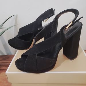 Michael Kors Becky Platform suede heels